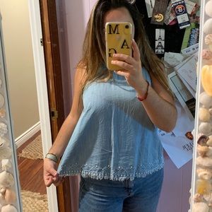 Chambray tank top